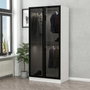 Hanah Home Armario Kale Glass Black - 210 Blanco y Negro
